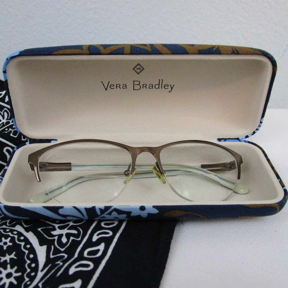 Vera Bradley Rylan Java Floral  Eyeglass Frames and Hard Case (Retired Pattern)